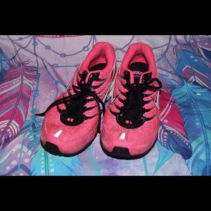 Pink Nike shoes